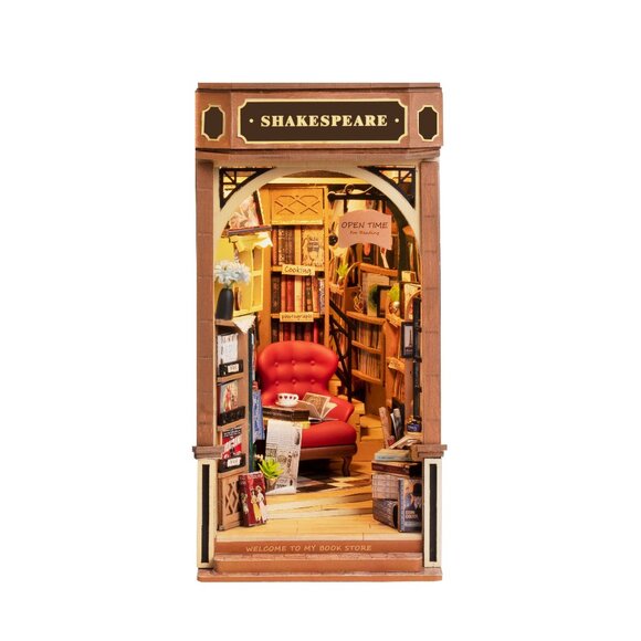 DIY 3D Book Nook Kit Bookstore 194 pcs - Picture 1 of 5